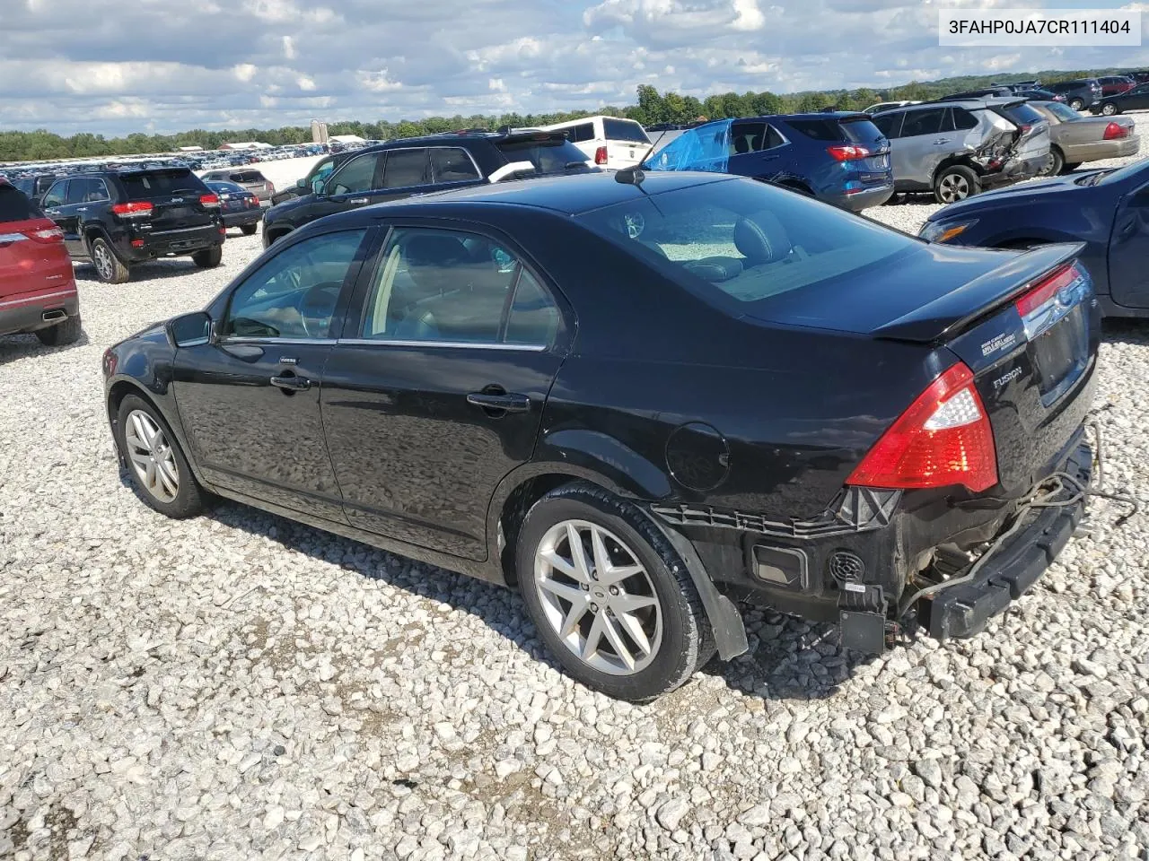 2012 Ford Fusion Sel VIN: 3FAHP0JA7CR111404 Lot: 72934884