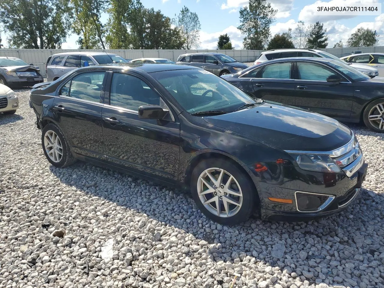 2012 Ford Fusion Sel VIN: 3FAHP0JA7CR111404 Lot: 72934884