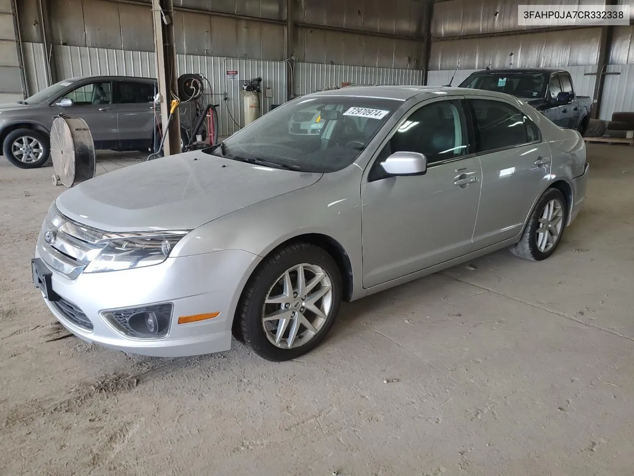 2012 Ford Fusion Sel VIN: 3FAHP0JA7CR332338 Lot: 72970974