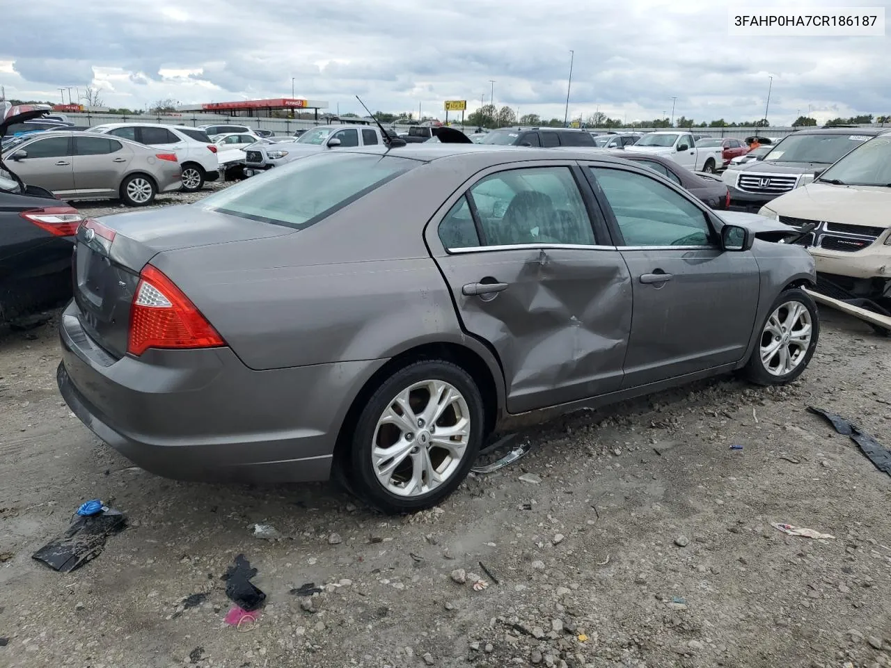 2012 Ford Fusion Se VIN: 3FAHP0HA7CR186187 Lot: 73212834