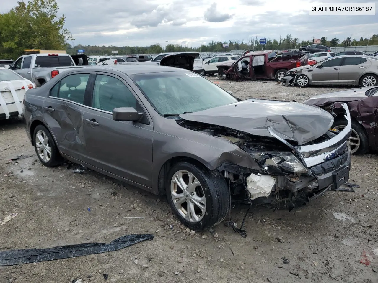 2012 Ford Fusion Se VIN: 3FAHP0HA7CR186187 Lot: 73212834