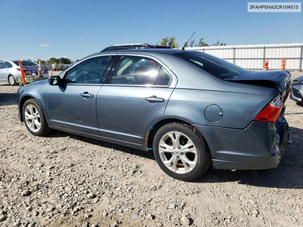 2012 Ford Fusion Se VIN: 3FAHP0HA2CR104513 Lot: 73288474