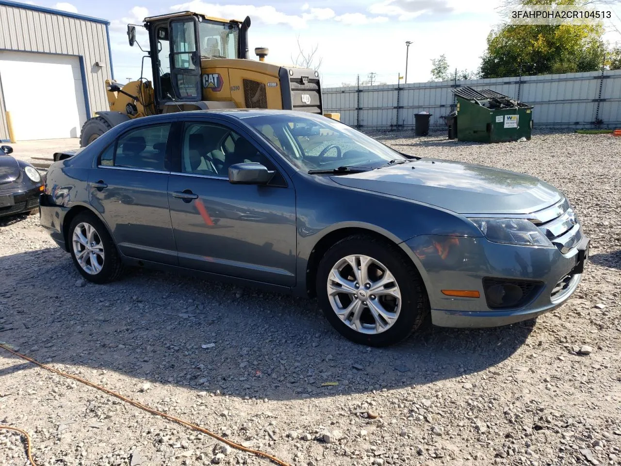 2012 Ford Fusion Se VIN: 3FAHP0HA2CR104513 Lot: 73288474