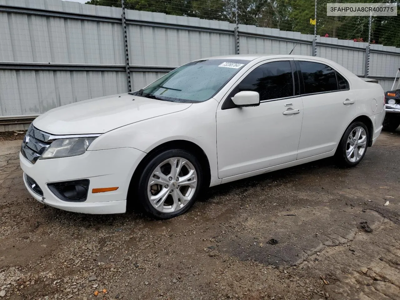 2012 Ford Fusion Sel VIN: 3FAHP0JA8CR400775 Lot: 73288764