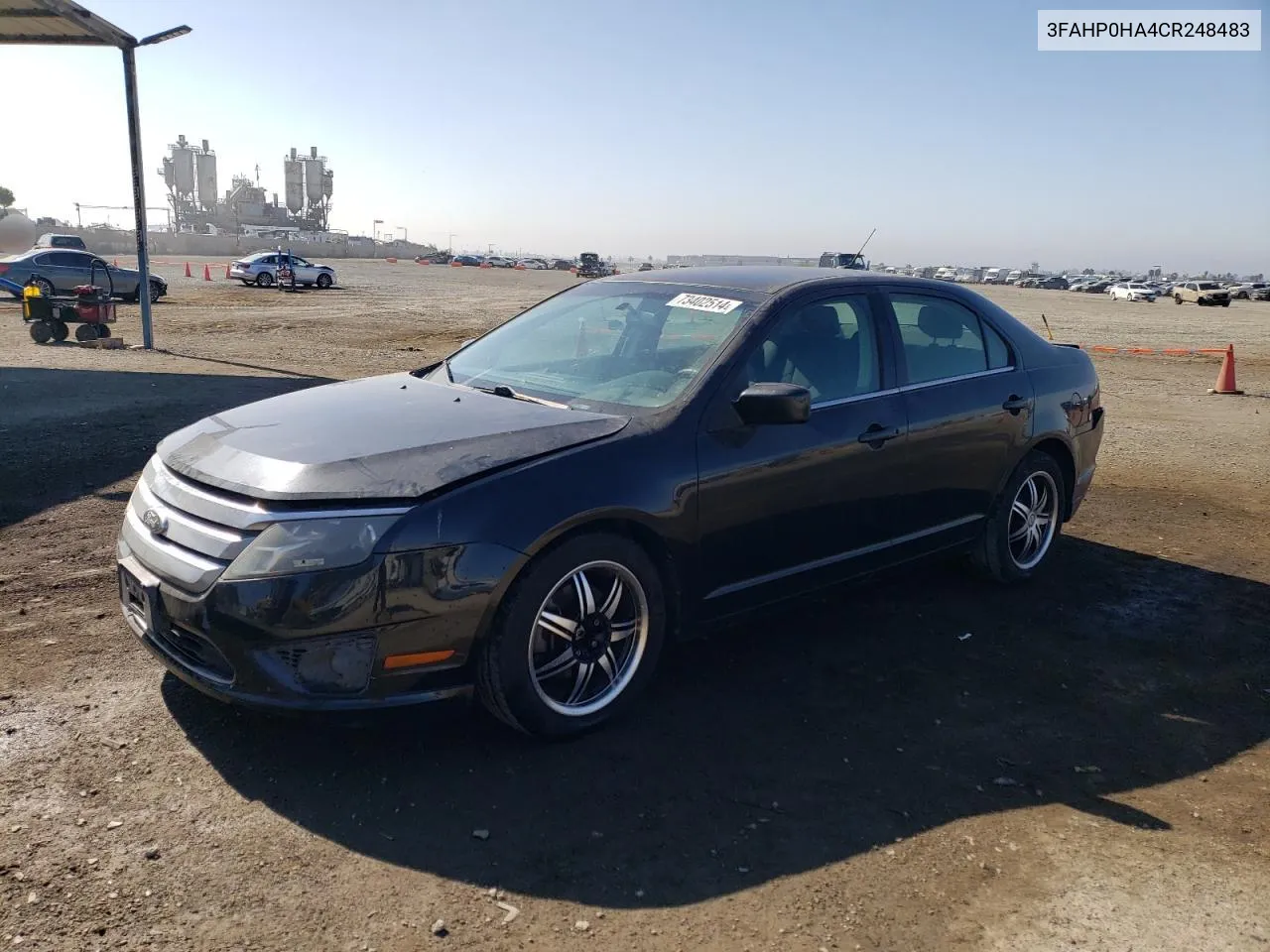 2012 Ford Fusion Se VIN: 3FAHP0HA4CR248483 Lot: 73402514