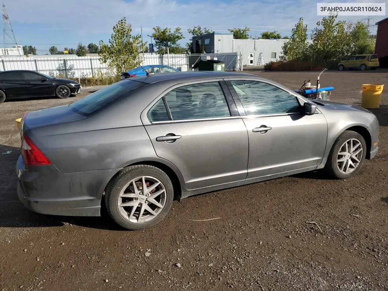 2012 Ford Fusion Sel VIN: 3FAHP0JA5CR110624 Lot: 73406294