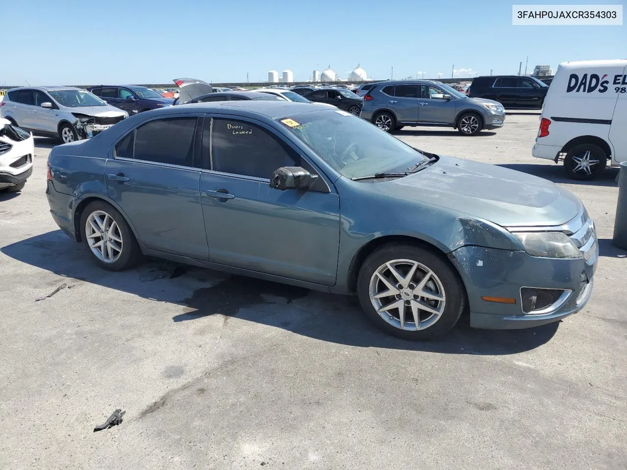 2012 Ford Fusion Sel VIN: 3FAHP0JAXCR354303 Lot: 73495504