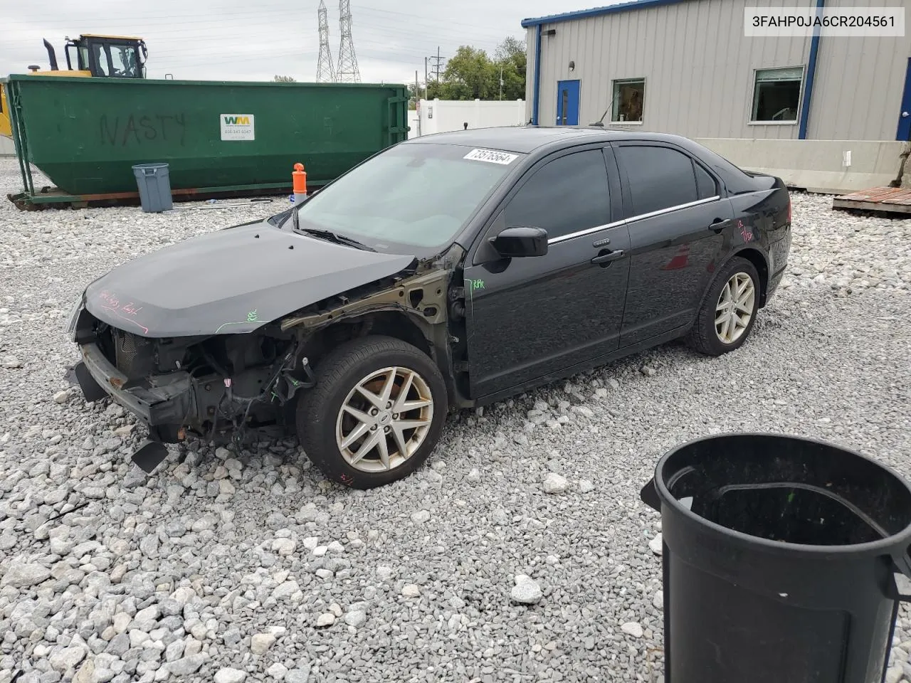 3FAHP0JA6CR204561 2012 Ford Fusion Sel