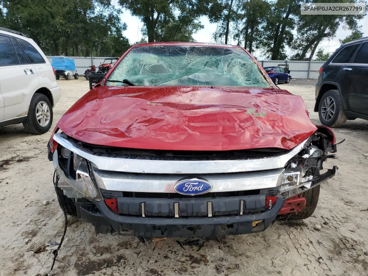 2012 Ford Fusion Sel VIN: 3FAHP0JA2CR267799 Lot: 73632304