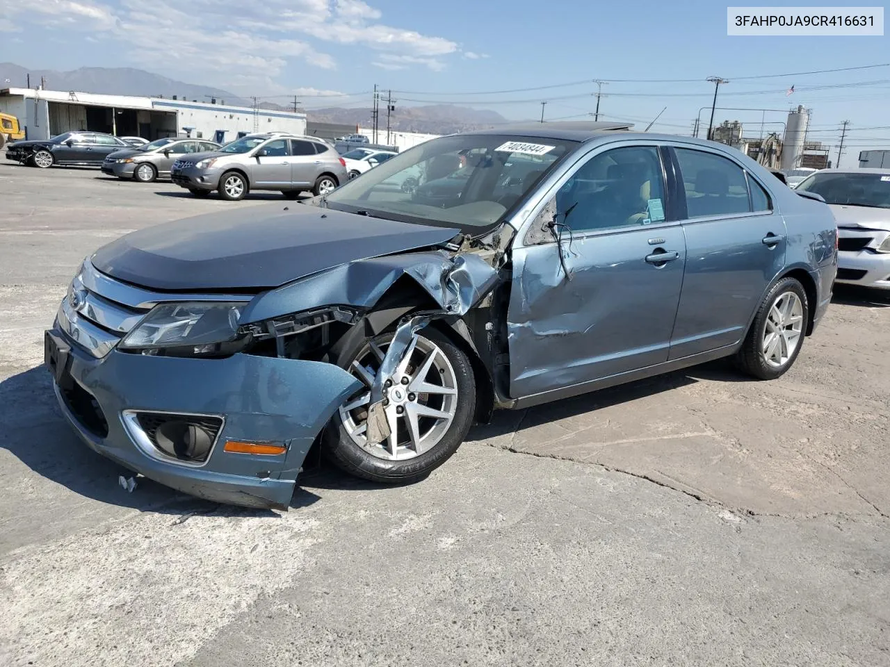 2012 Ford Fusion Sel VIN: 3FAHP0JA9CR416631 Lot: 74034844