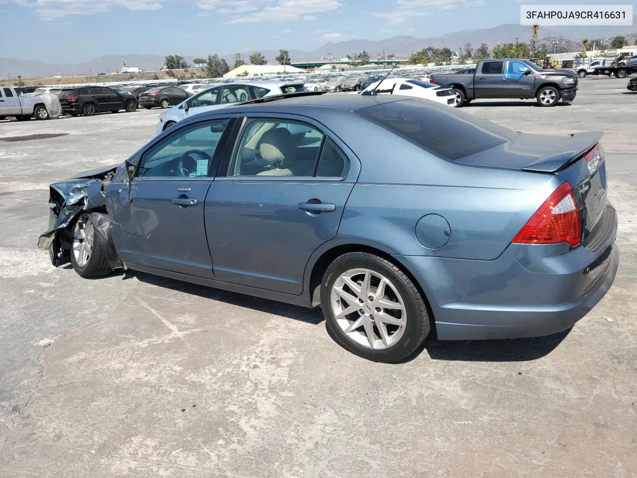 2012 Ford Fusion Sel VIN: 3FAHP0JA9CR416631 Lot: 74034844