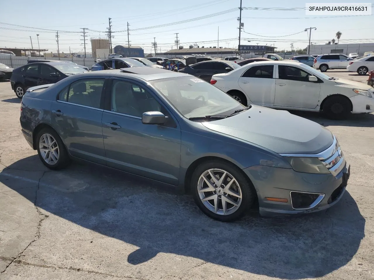 2012 Ford Fusion Sel VIN: 3FAHP0JA9CR416631 Lot: 74034844