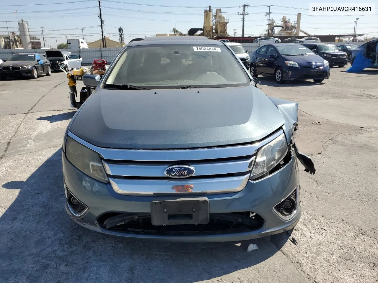 2012 Ford Fusion Sel VIN: 3FAHP0JA9CR416631 Lot: 74034844