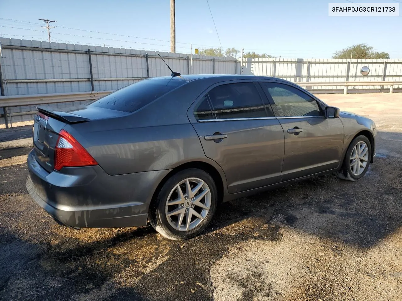 2012 Ford Fusion Sel VIN: 3FAHP0JG3CR121738 Lot: 74465784