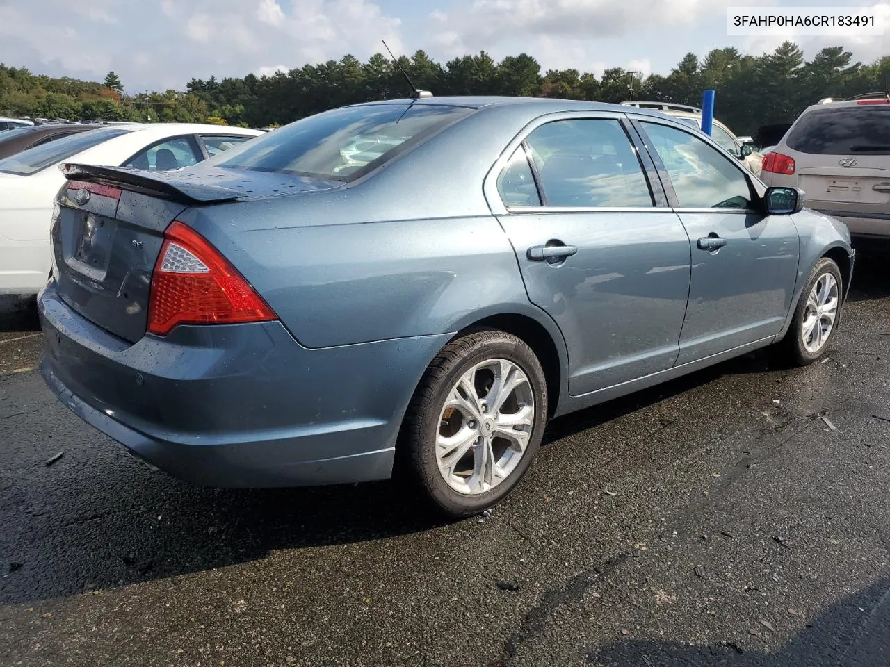 2012 Ford Fusion Se VIN: 3FAHP0HA6CR183491 Lot: 74475724