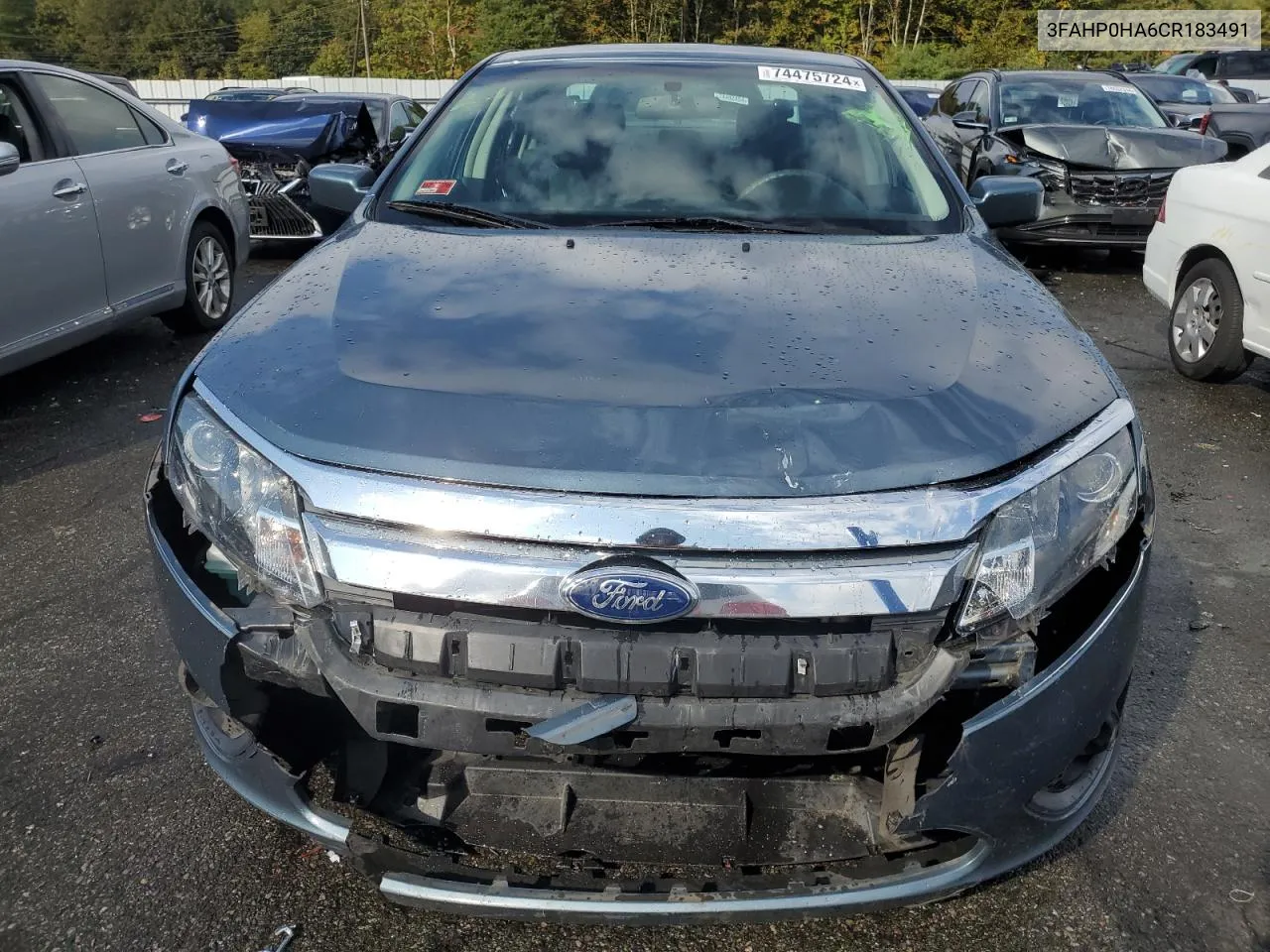 3FAHP0HA6CR183491 2012 Ford Fusion Se