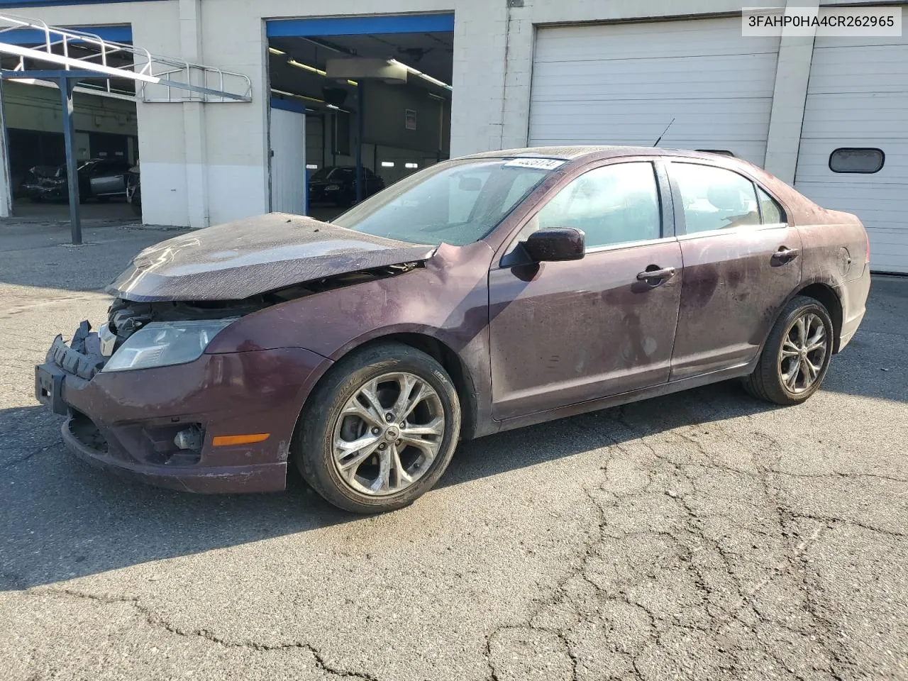 2012 Ford Fusion Se VIN: 3FAHP0HA4CR262965 Lot: 74525174