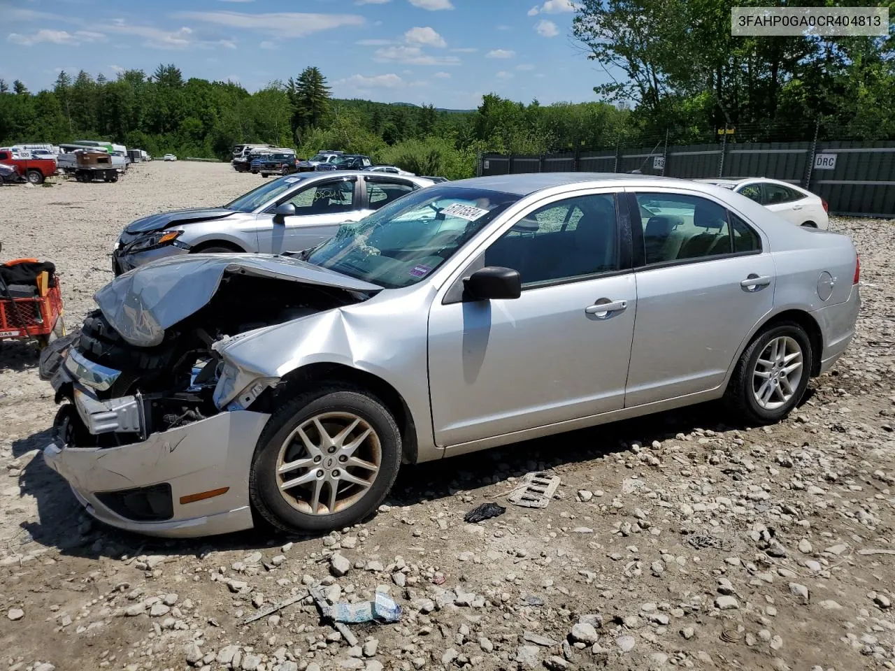 2012 Ford Fusion S VIN: 3FAHP0GA0CR404813 Lot: 74661814