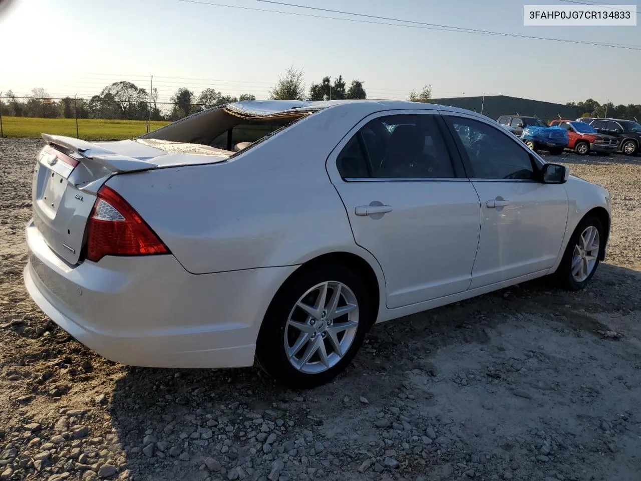 2012 Ford Fusion Sel VIN: 3FAHP0JG7CR134833 Lot: 74803964