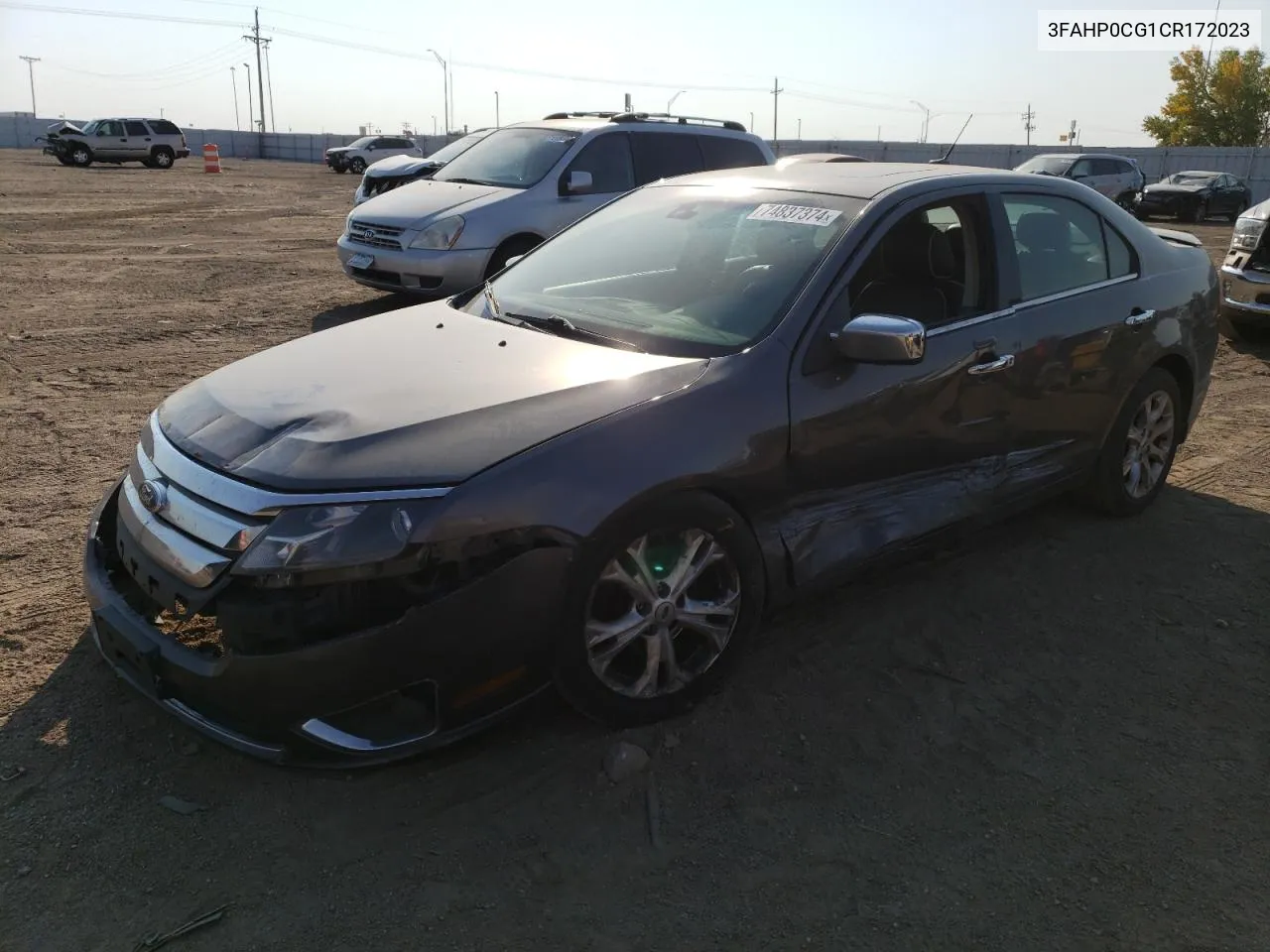 2012 Ford Fusion Sel VIN: 3FAHP0CG1CR172023 Lot: 74837374