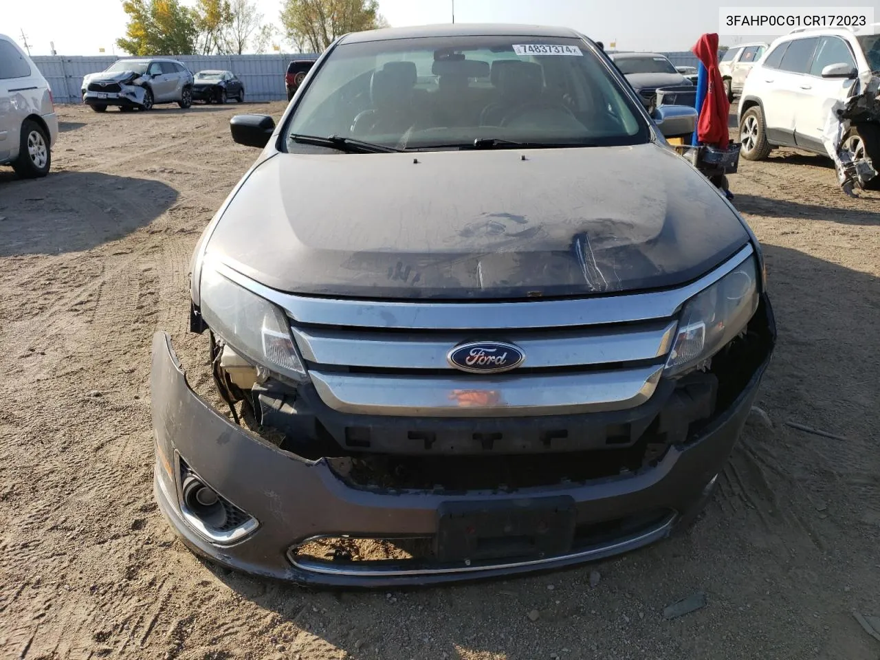 2012 Ford Fusion Sel VIN: 3FAHP0CG1CR172023 Lot: 74837374