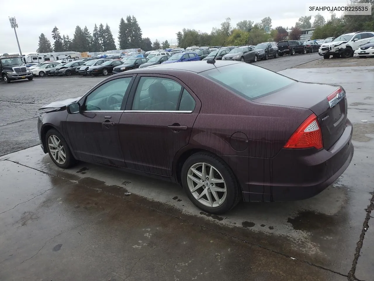 2012 Ford Fusion Sel VIN: 3FAHP0JA0CR225535 Lot: 74946994