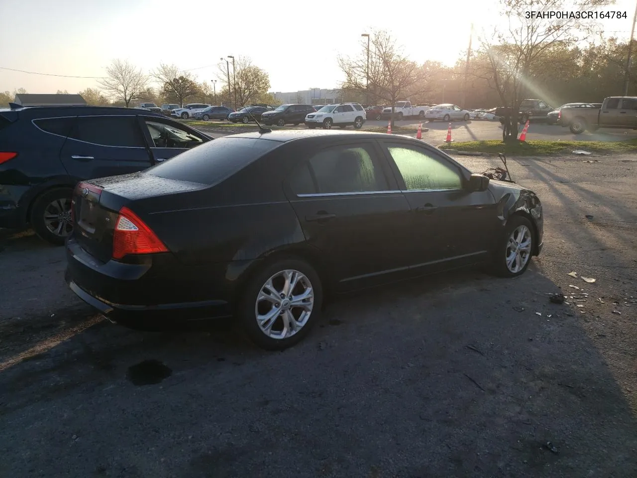 2012 Ford Fusion Se VIN: 3FAHP0HA3CR164784 Lot: 75183154