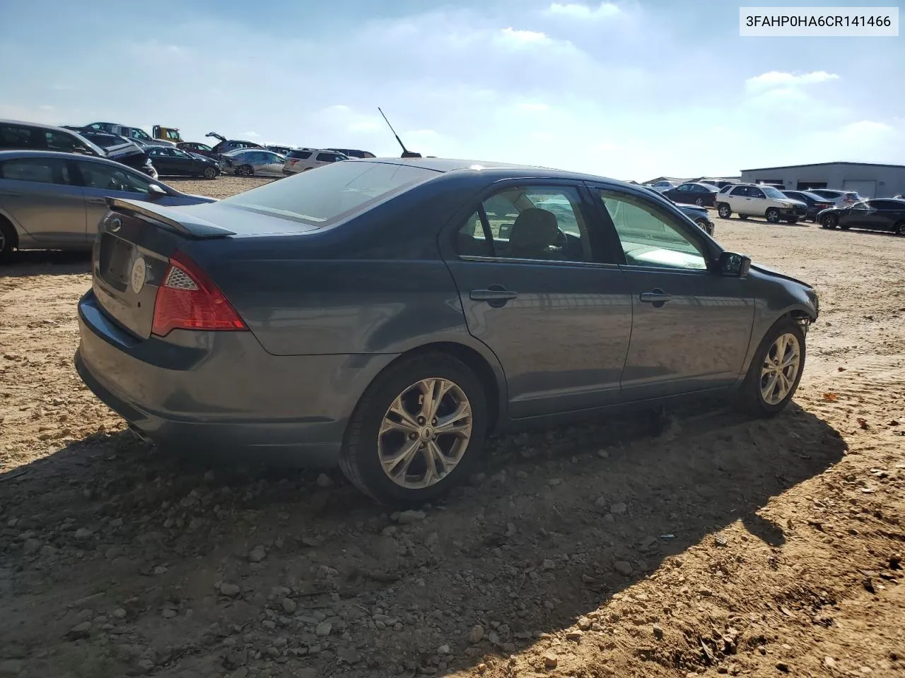 2012 Ford Fusion Se VIN: 3FAHP0HA6CR141466 Lot: 75476734