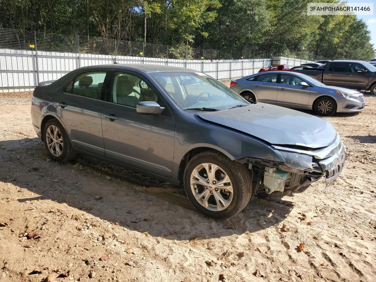 2012 Ford Fusion Se VIN: 3FAHP0HA6CR141466 Lot: 75476734