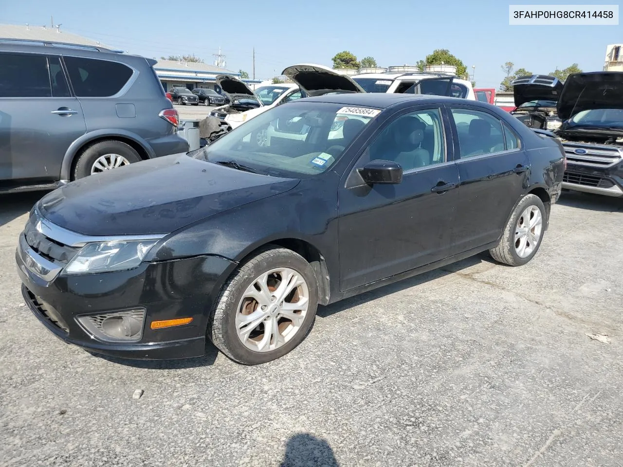 2012 Ford Fusion Se VIN: 3FAHP0HG8CR414458 Lot: 75485884