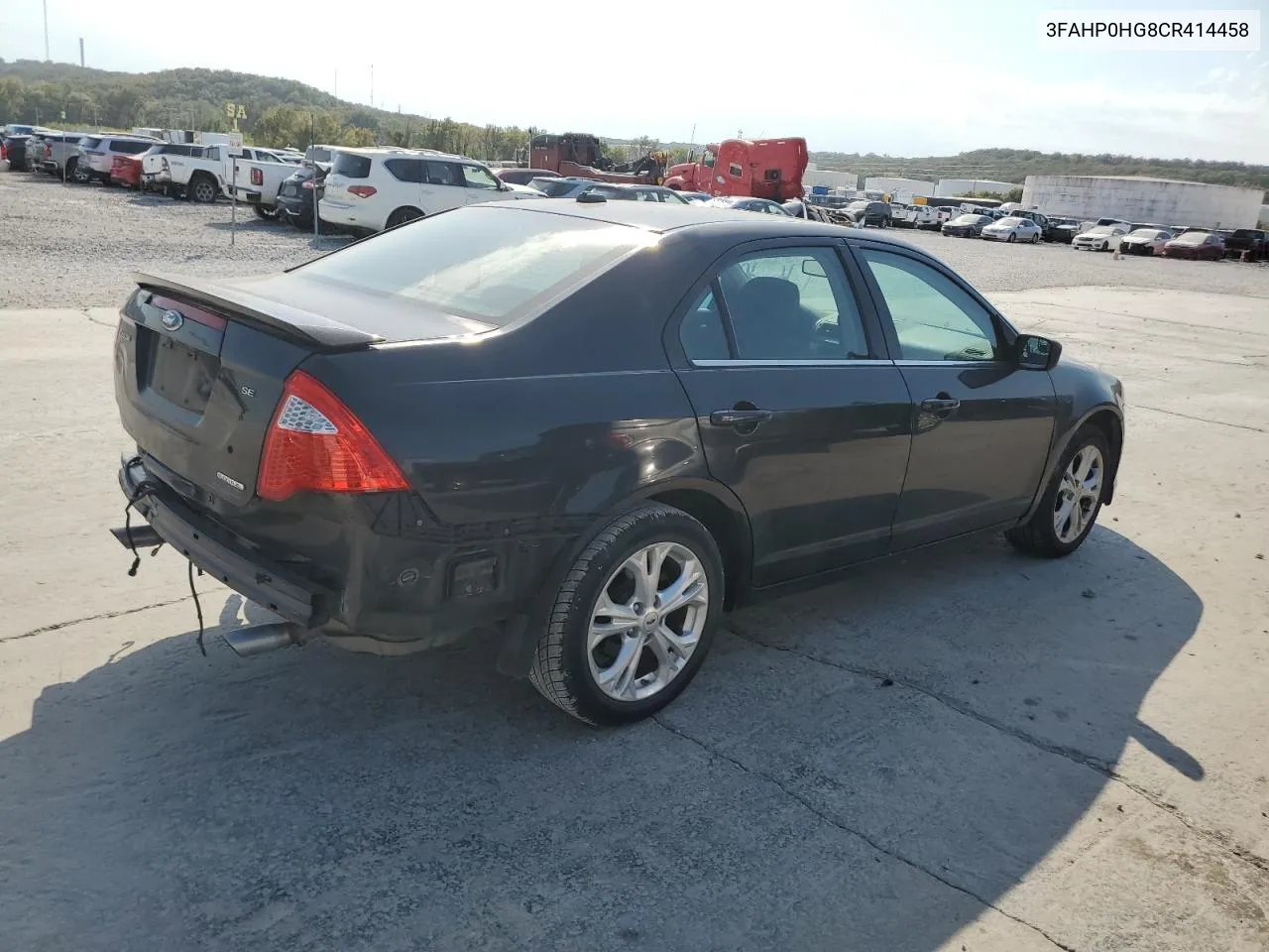 2012 Ford Fusion Se VIN: 3FAHP0HG8CR414458 Lot: 75485884