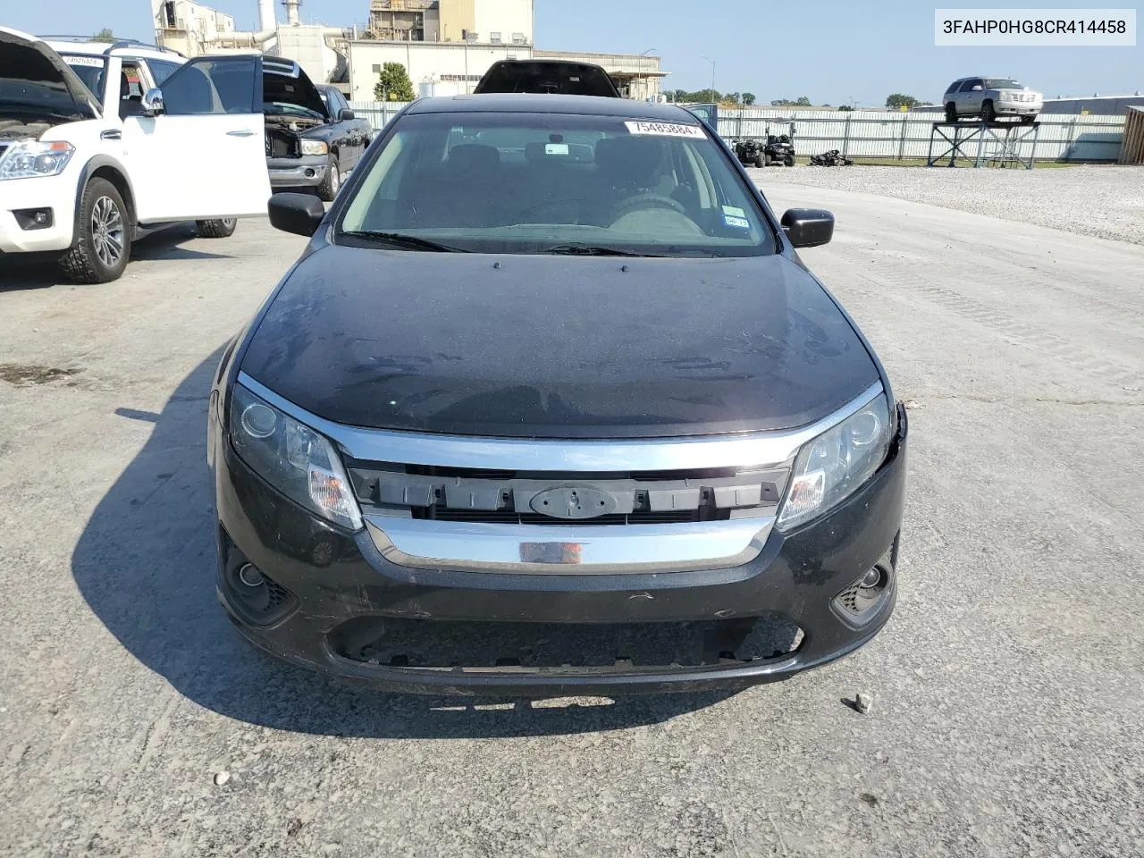 2012 Ford Fusion Se VIN: 3FAHP0HG8CR414458 Lot: 75485884