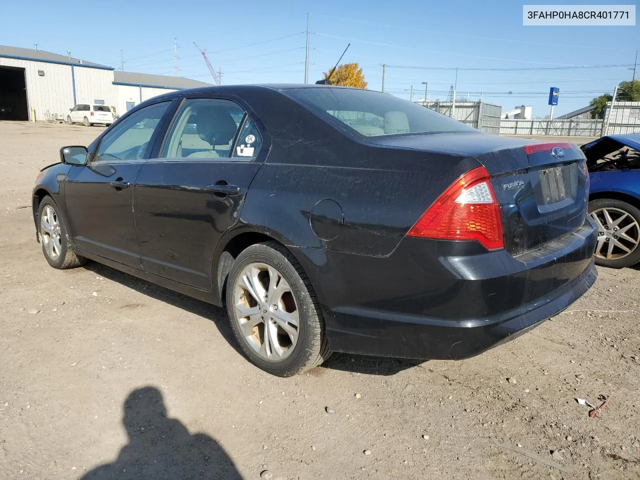 3FAHP0HA8CR401771 2012 Ford Fusion Se