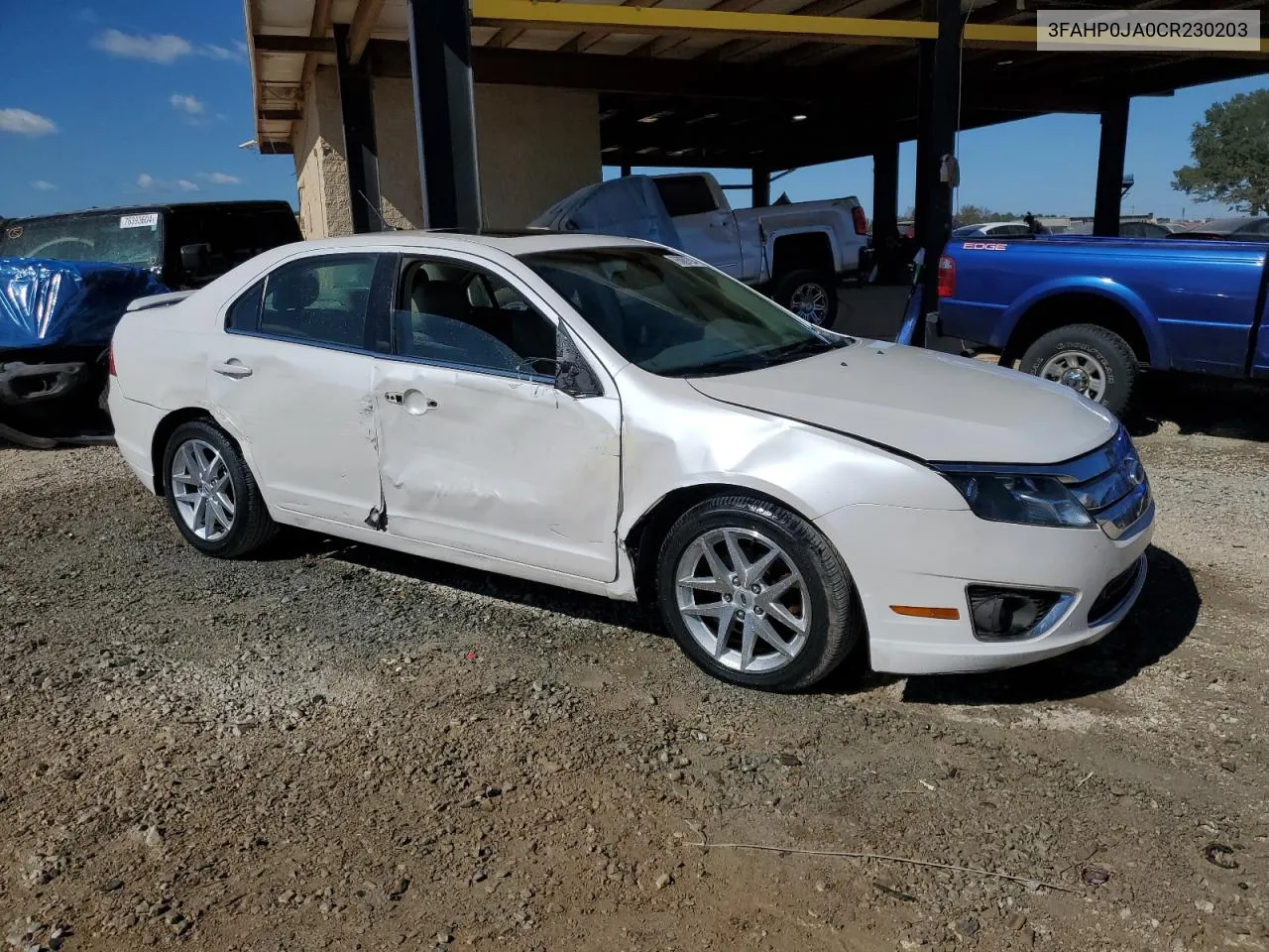 2012 Ford Fusion Sel VIN: 3FAHP0JA0CR230203 Lot: 76069794