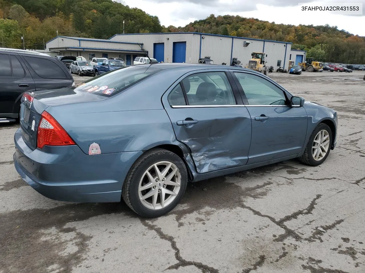 2012 Ford Fusion Sel VIN: 3FAHP0JA2CR431553 Lot: 76228244