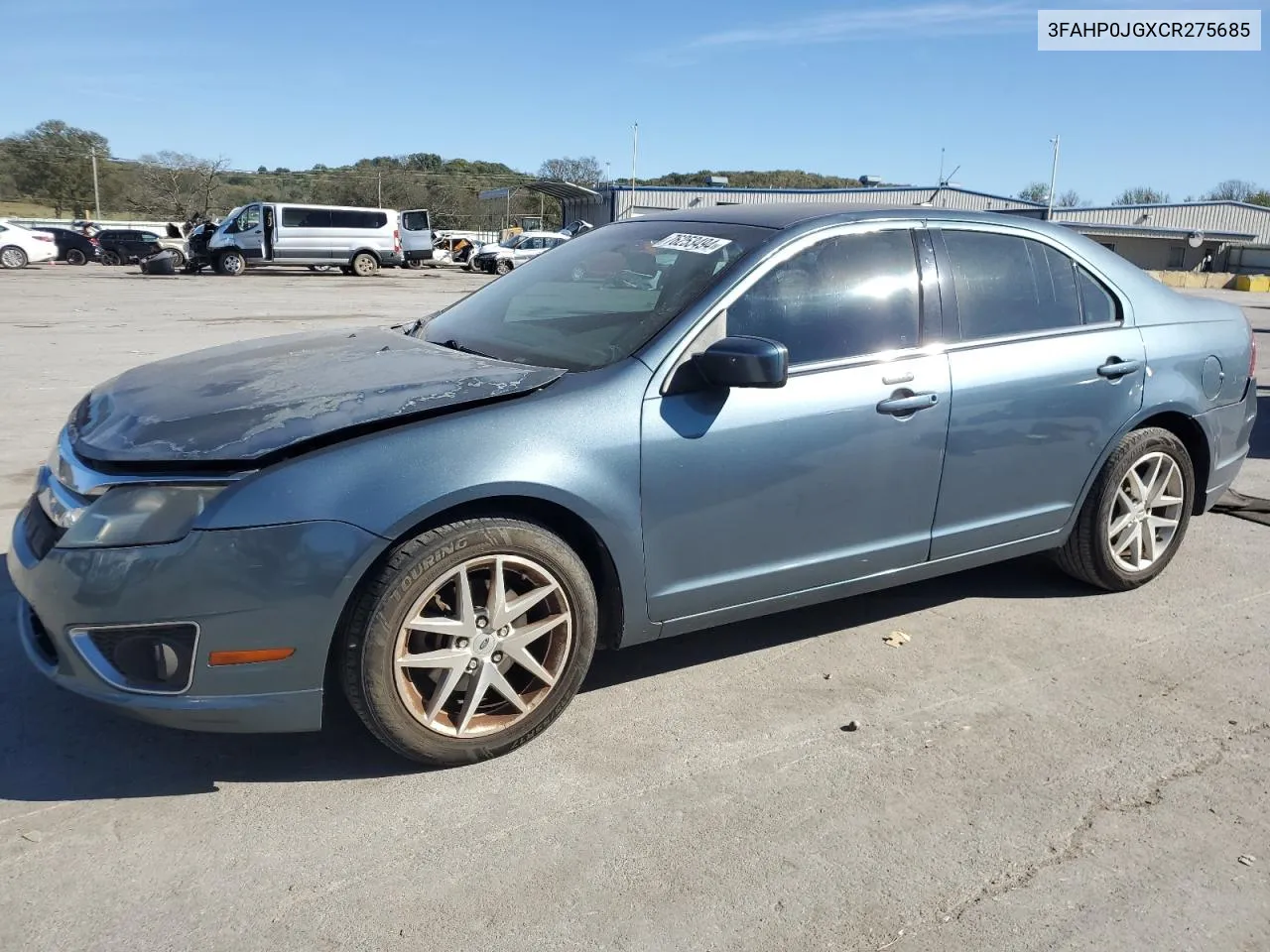 2012 Ford Fusion Sel VIN: 3FAHP0JGXCR275685 Lot: 76253494