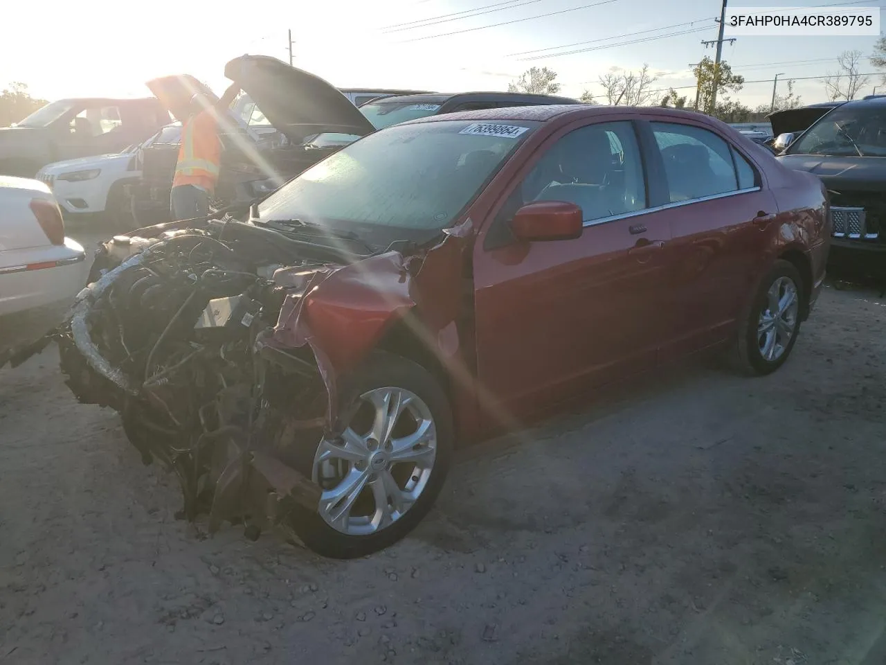 2012 Ford Fusion Se VIN: 3FAHP0HA4CR389795 Lot: 76399864