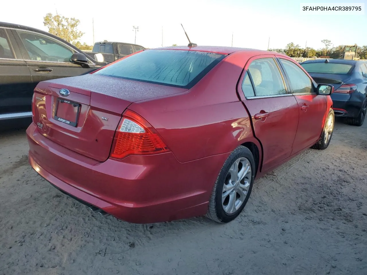 2012 Ford Fusion Se VIN: 3FAHP0HA4CR389795 Lot: 76399864