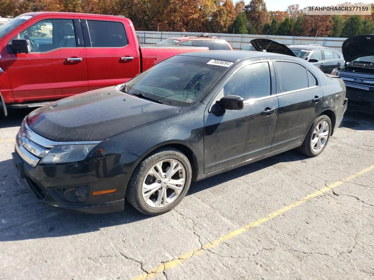 2012 Ford Fusion Se VIN: 3FAHP0HA4CR377159 Lot: 76536094