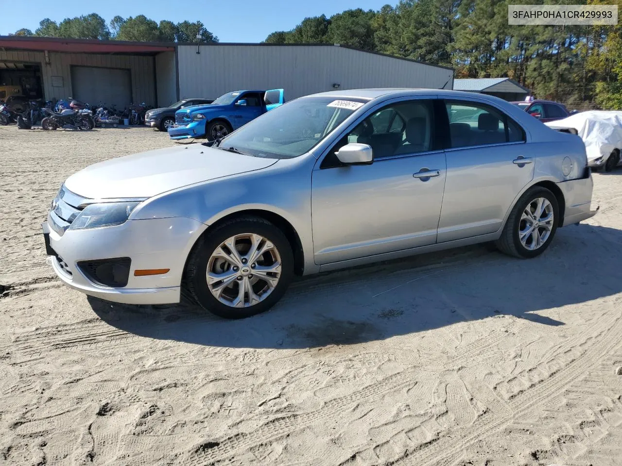 2012 Ford Fusion Se VIN: 3FAHP0HA1CR429993 Lot: 76569674