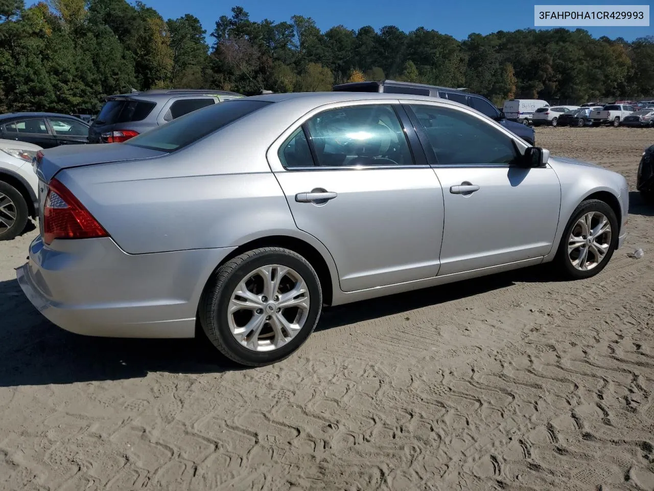 2012 Ford Fusion Se VIN: 3FAHP0HA1CR429993 Lot: 76569674