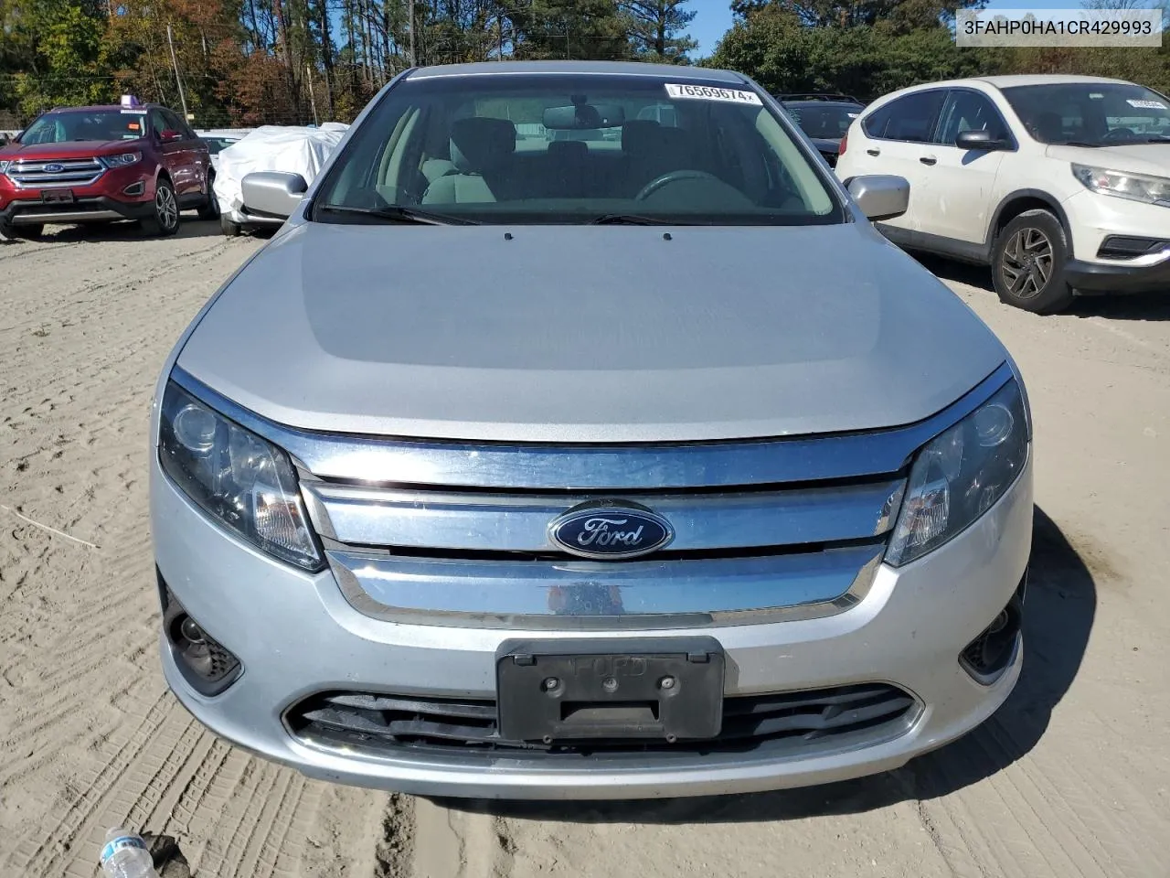 2012 Ford Fusion Se VIN: 3FAHP0HA1CR429993 Lot: 76569674