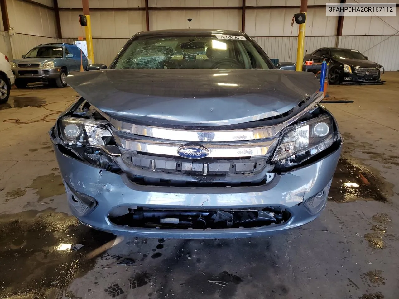 2012 Ford Fusion Se VIN: 3FAHP0HA2CR167112 Lot: 76700504