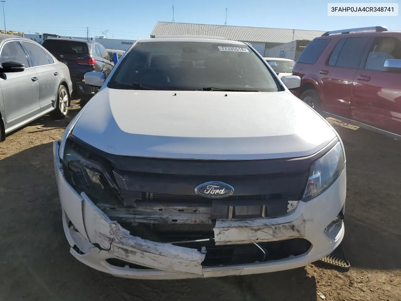 2012 Ford Fusion Sel VIN: 3FAHP0JA4CR348741 Lot: 77335514