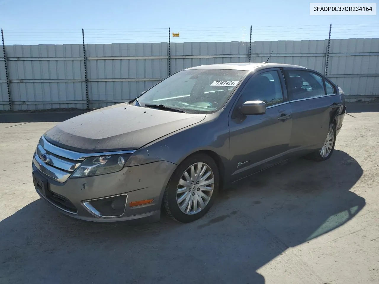 2012 Ford Fusion Hybrid VIN: 3FADP0L37CR234164 Lot: 77387424