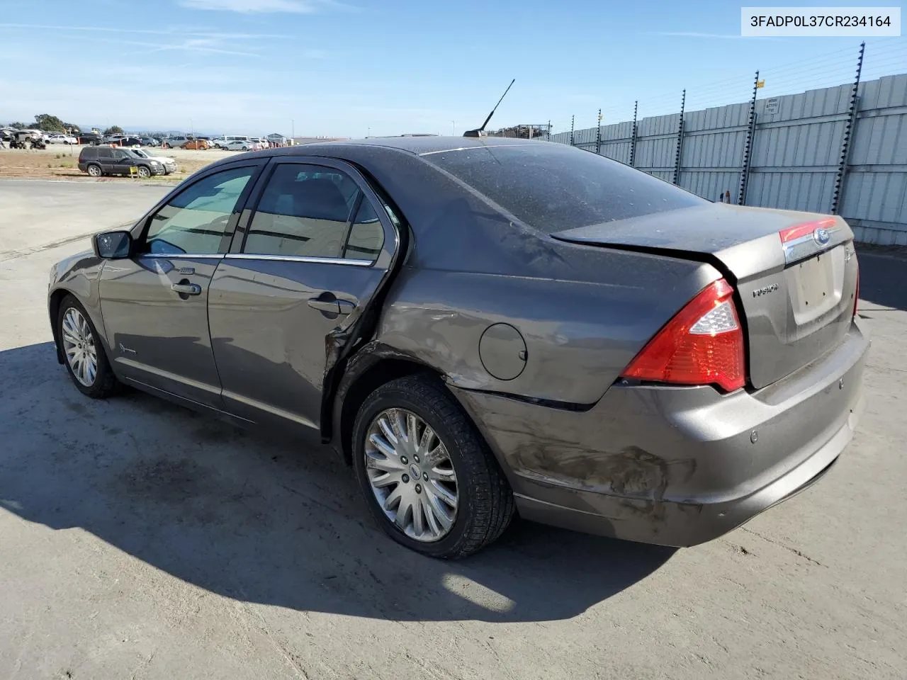 2012 Ford Fusion Hybrid VIN: 3FADP0L37CR234164 Lot: 77387424