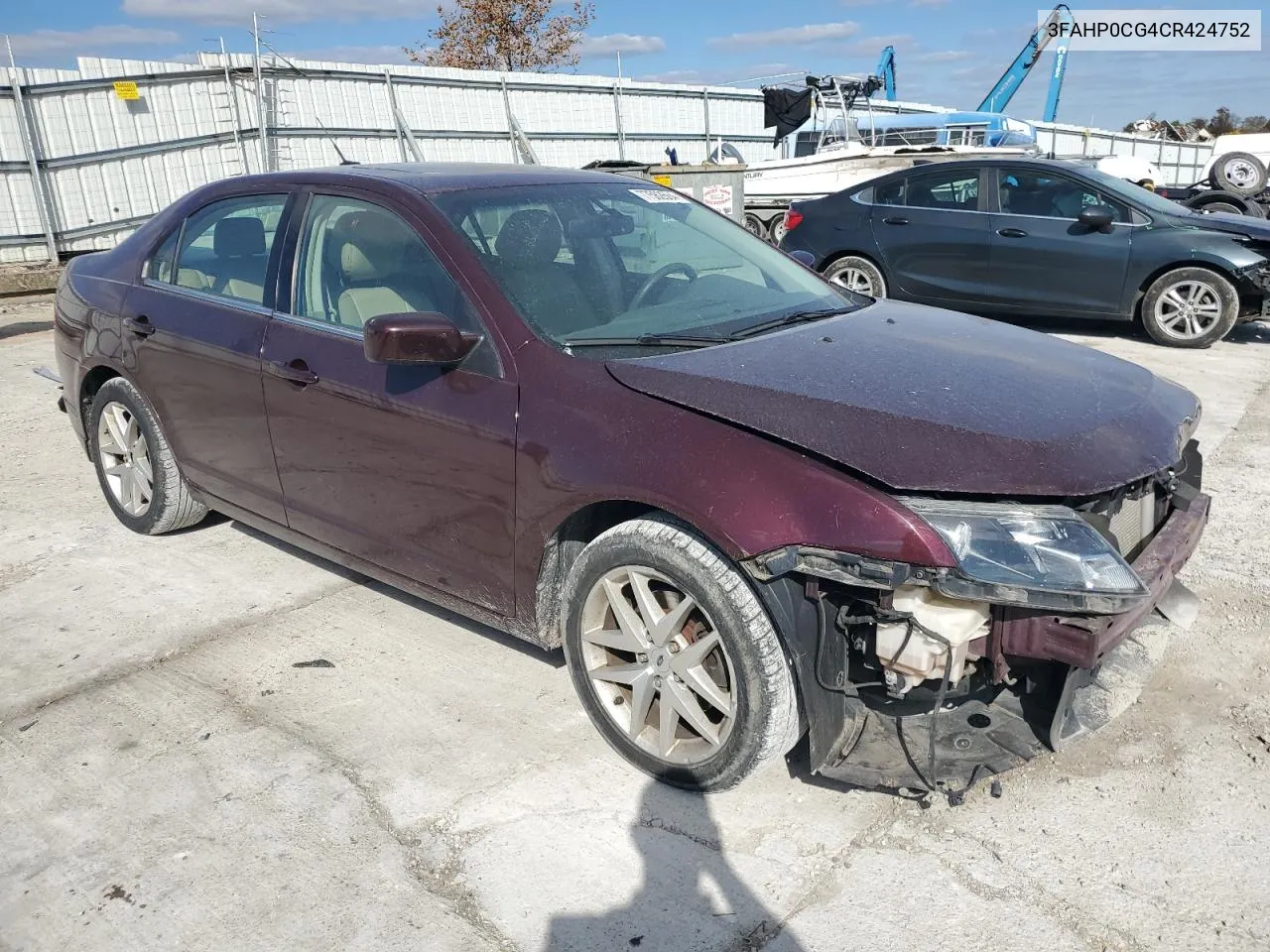 3FAHP0CG4CR424752 2012 Ford Fusion Sel