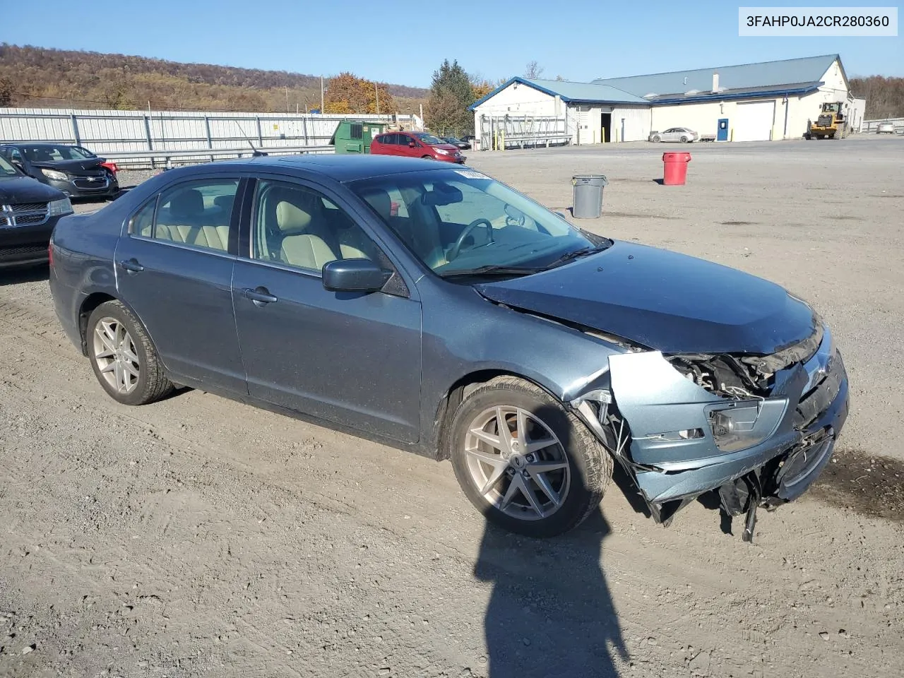 2012 Ford Fusion Sel VIN: 3FAHP0JA2CR280360 Lot: 77668224