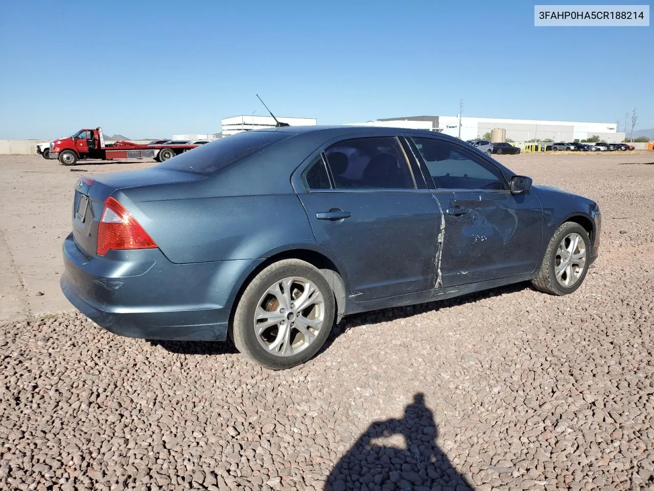 2012 Ford Fusion Se VIN: 3FAHP0HA5CR188214 Lot: 77745024