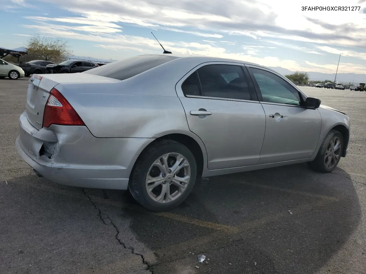 2012 Ford Fusion Se VIN: 3FAHP0HGXCR321277 Lot: 77840464